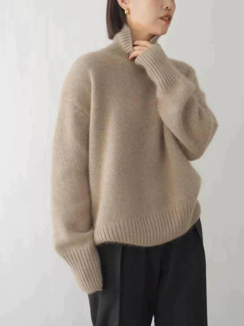 Lea – Suéter de Cashmere Cuello Alto