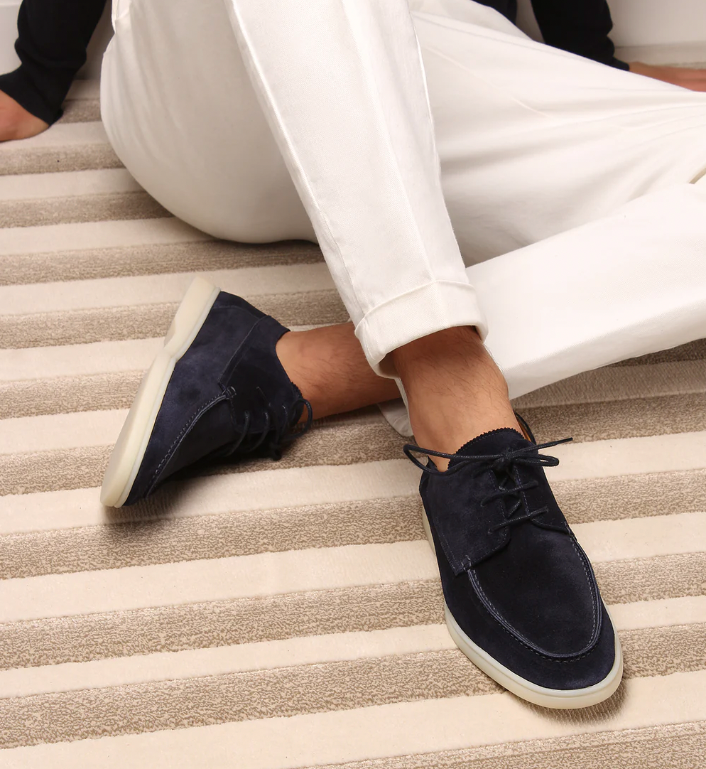 Vilano – Zapatos de cuero tipo mocasín para hombres
