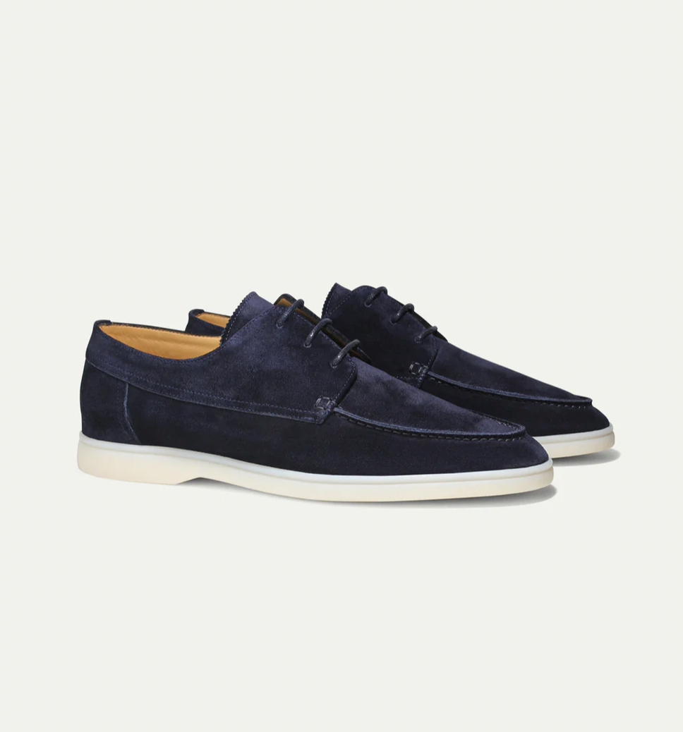 Vilano – Zapatos de cuero tipo mocasín para hombres