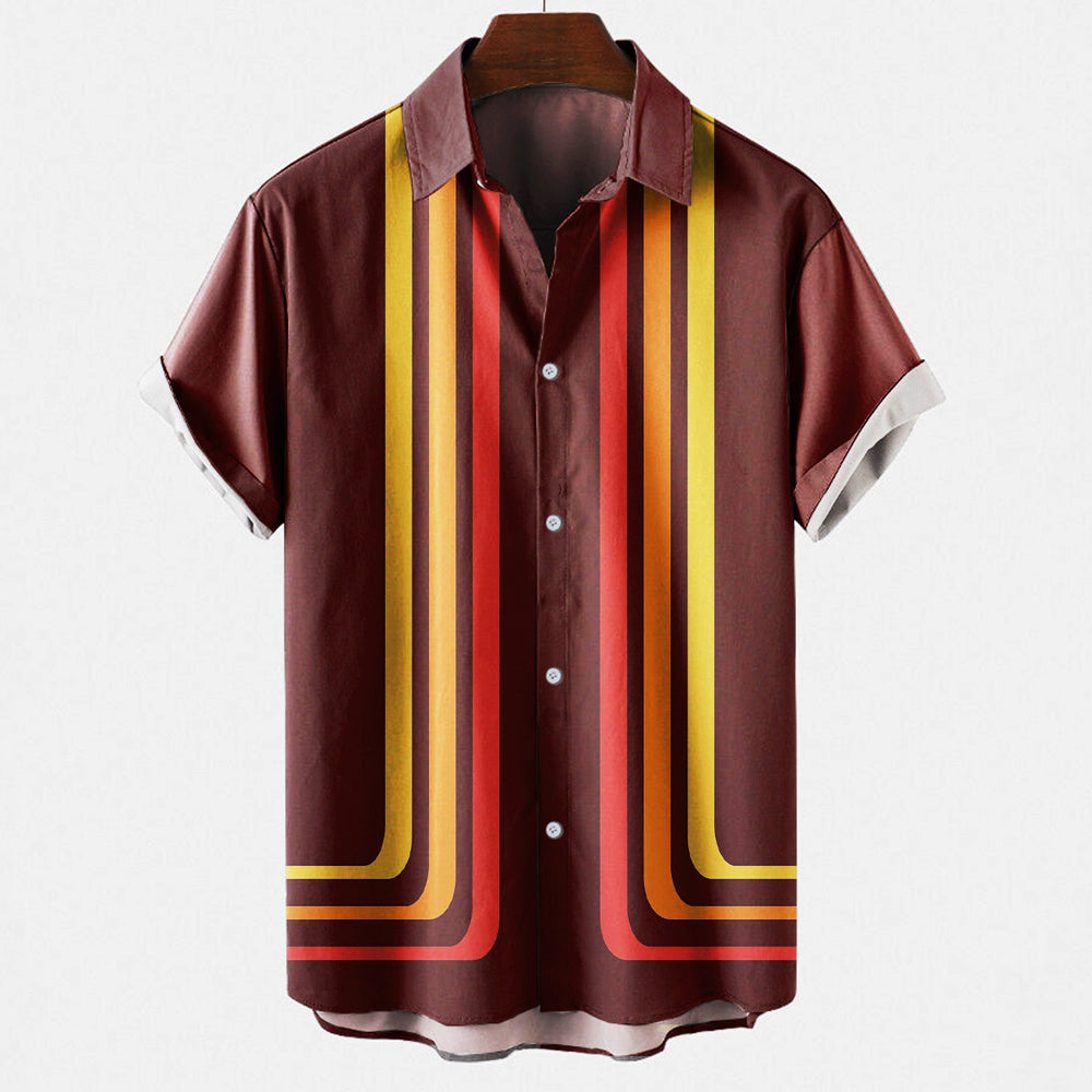 Milo – Camisa retro de verano con mangas cortas
