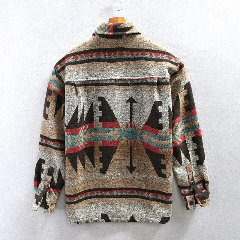 Leon – Chaqueta con estilo de camisa Azteca