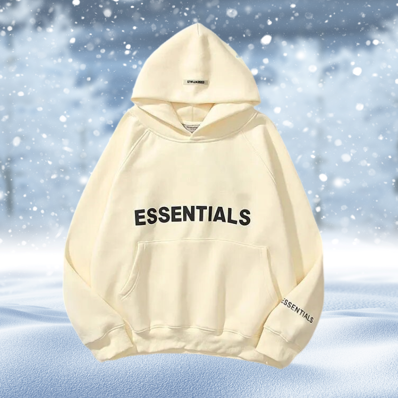Essentials – Hoodie Impreso en Talla Grande
