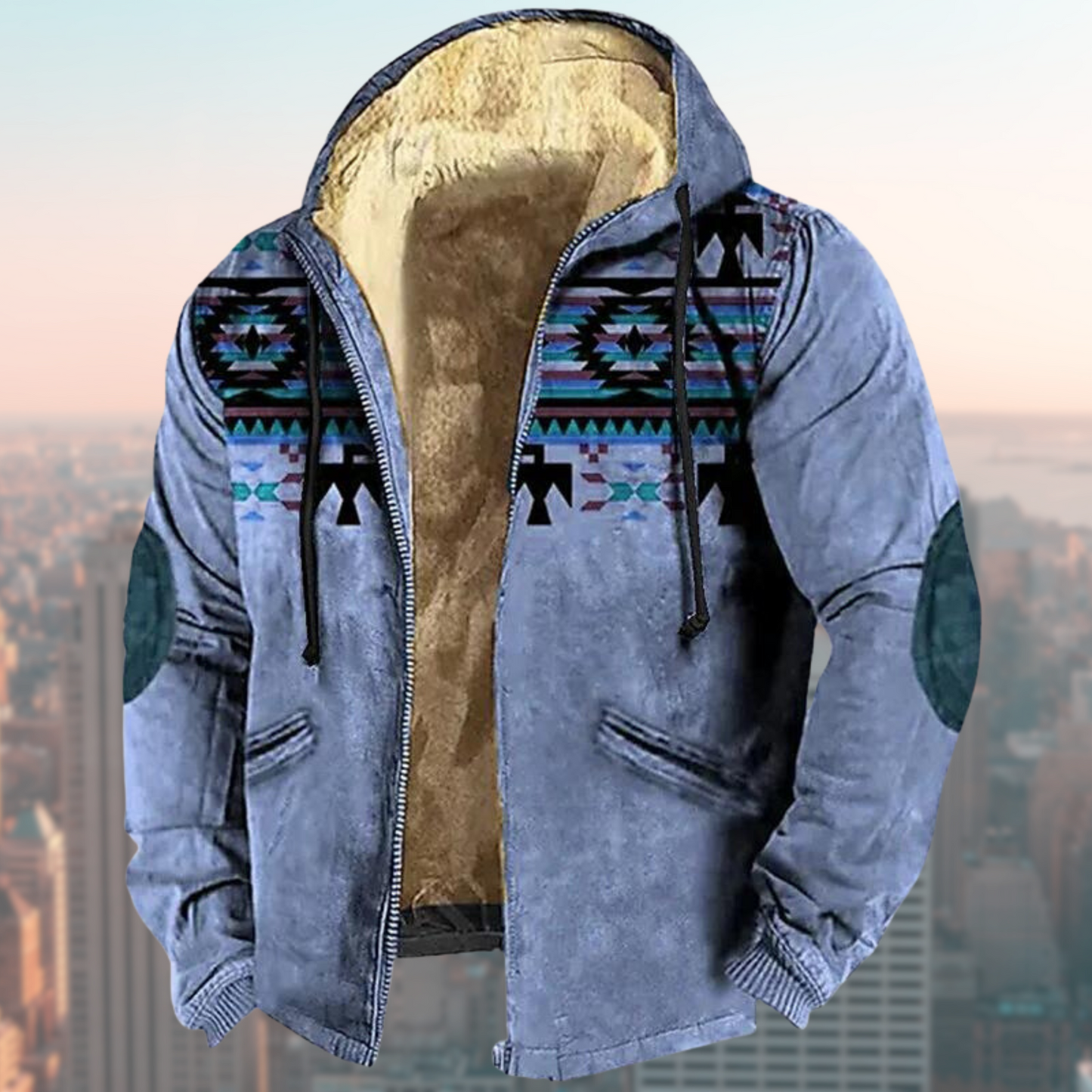 Laszlo – Chaqueta con Capucha Tribal para Hombres