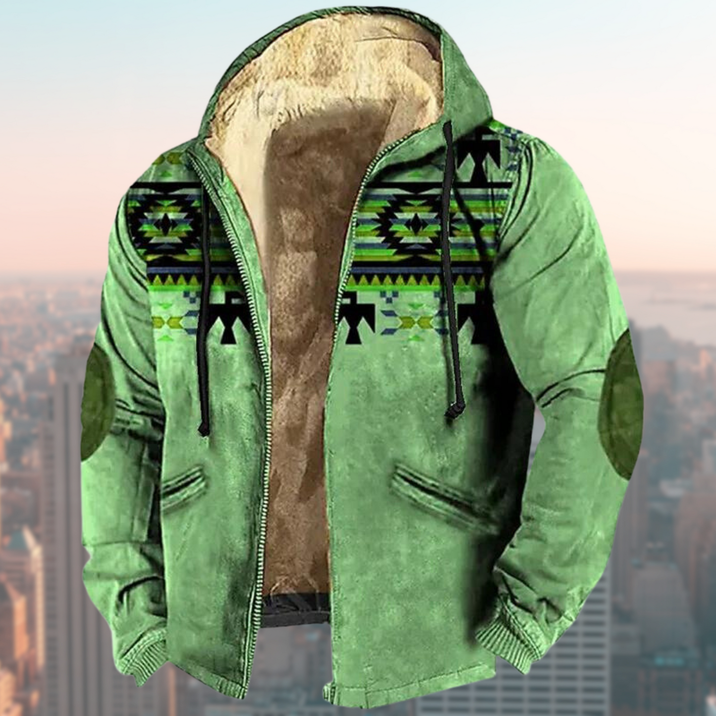 Laszlo – Chaqueta con Capucha Tribal para Hombres