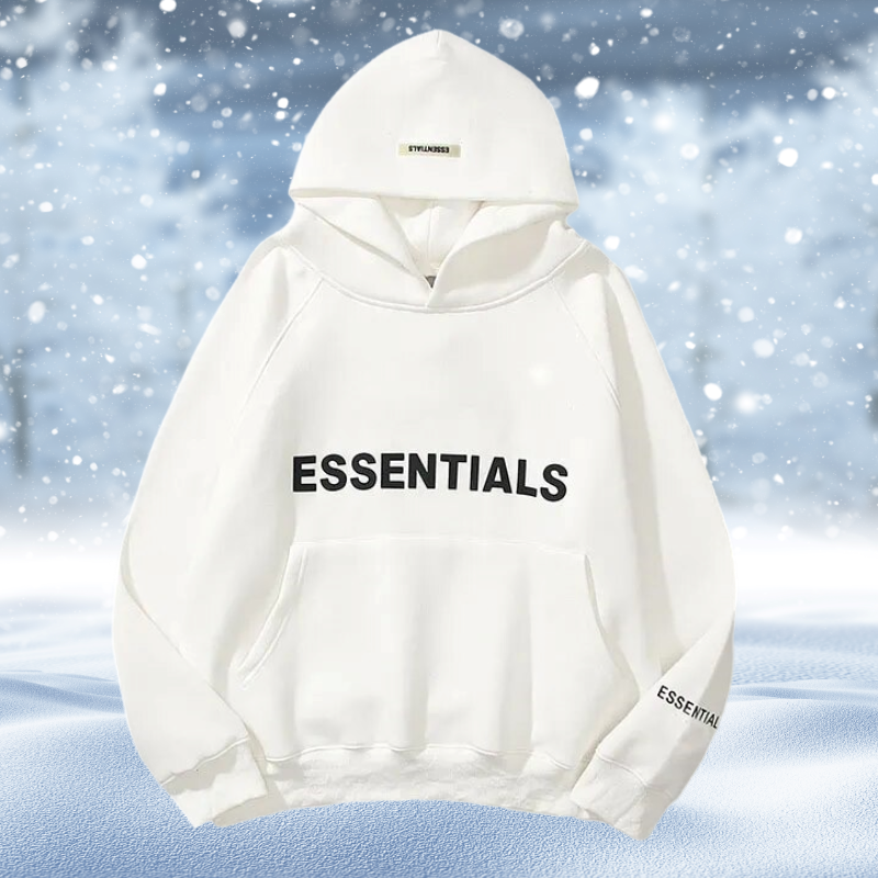 Essentials – Hoodie Impreso en Talla Grande