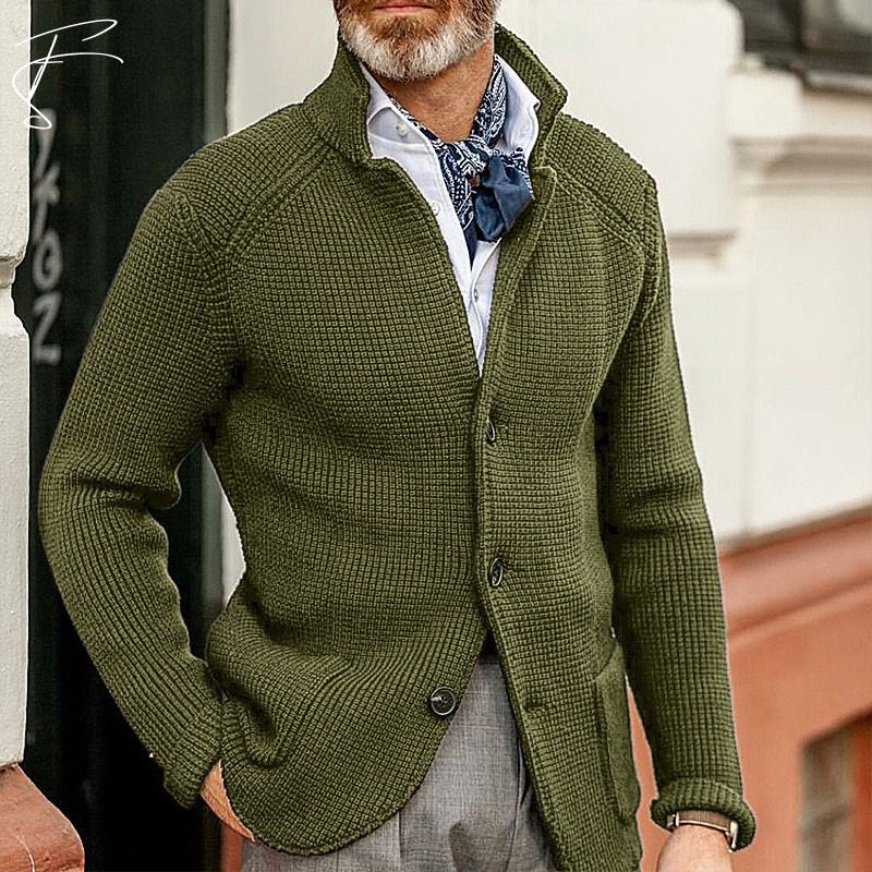 George – Cardigan Hombre Estilo Clásico