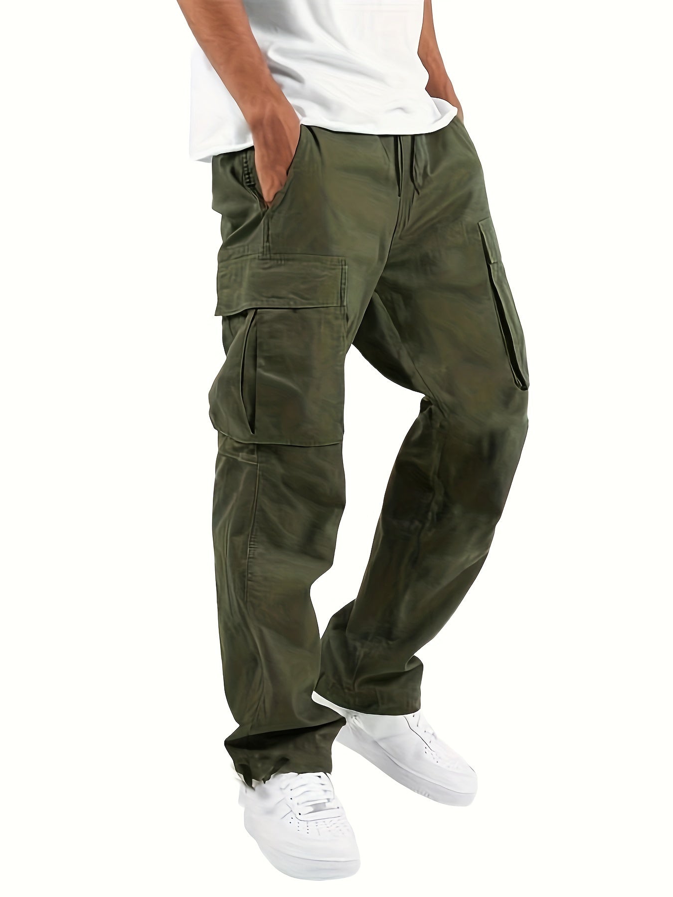 Magnus – Pantalones cargo anchos con bolsillos para hombres