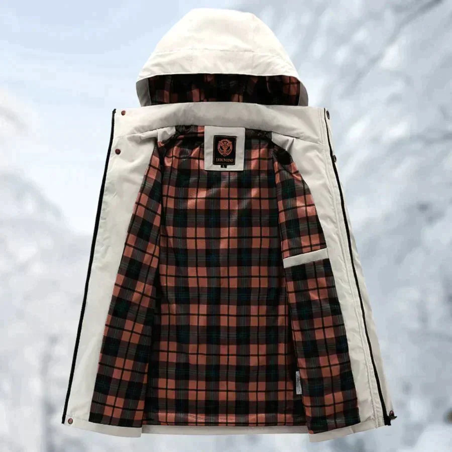 Luke – Chaqueta Impermeable en Titanio