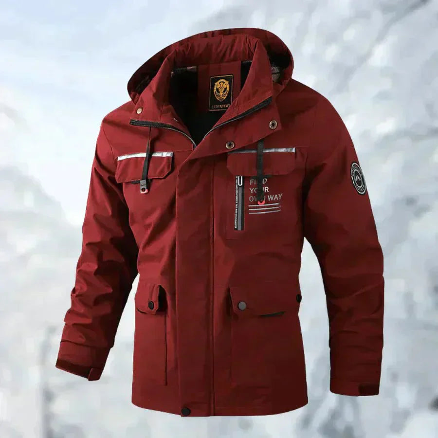 Luke – Chaqueta Impermeable en Titanio