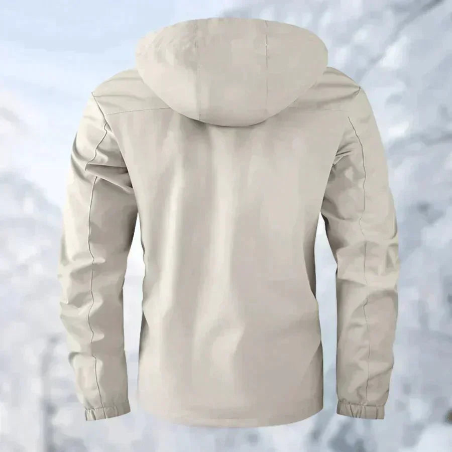 Luke – Chaqueta Impermeable en Titanio
