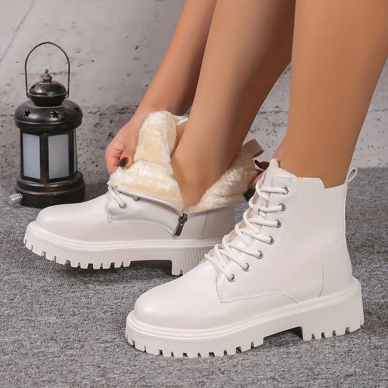 Keelin – Botas de Plataforma con Peluche