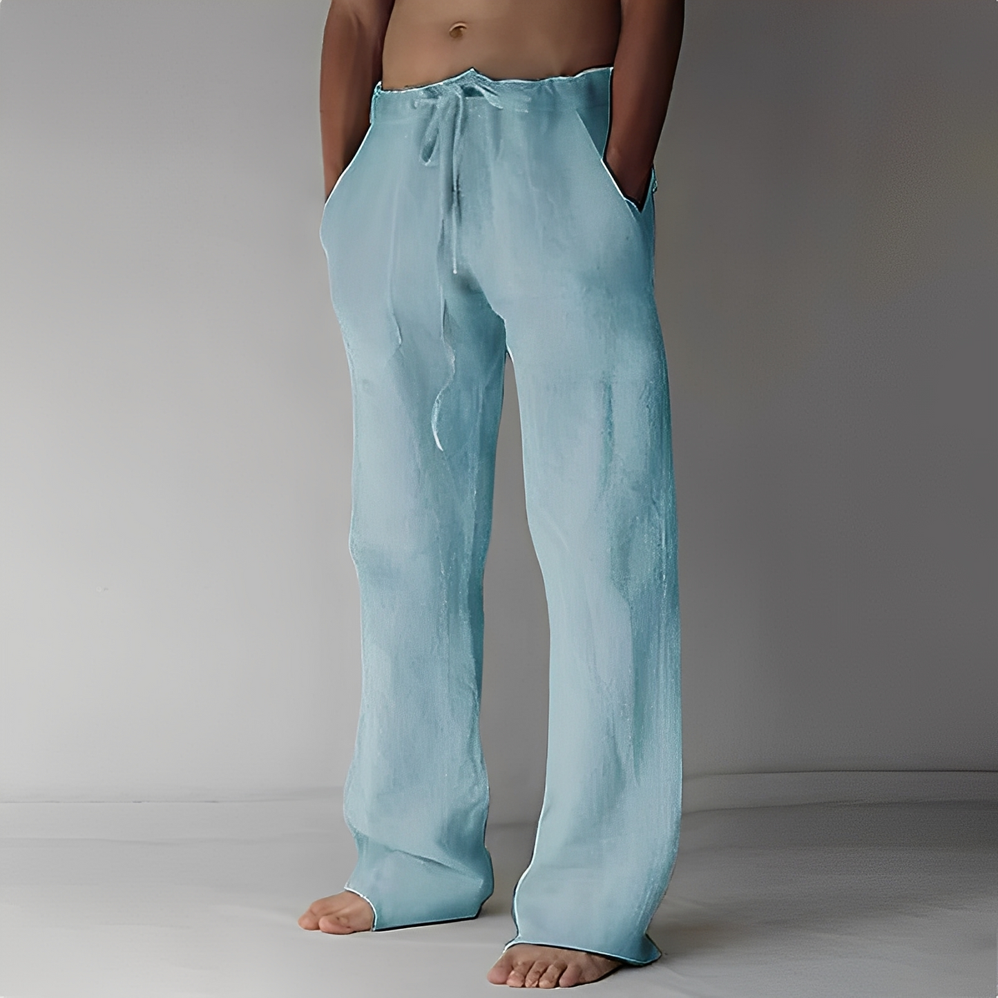 Arthur – Pantalones Amplios de Lino para Hombres