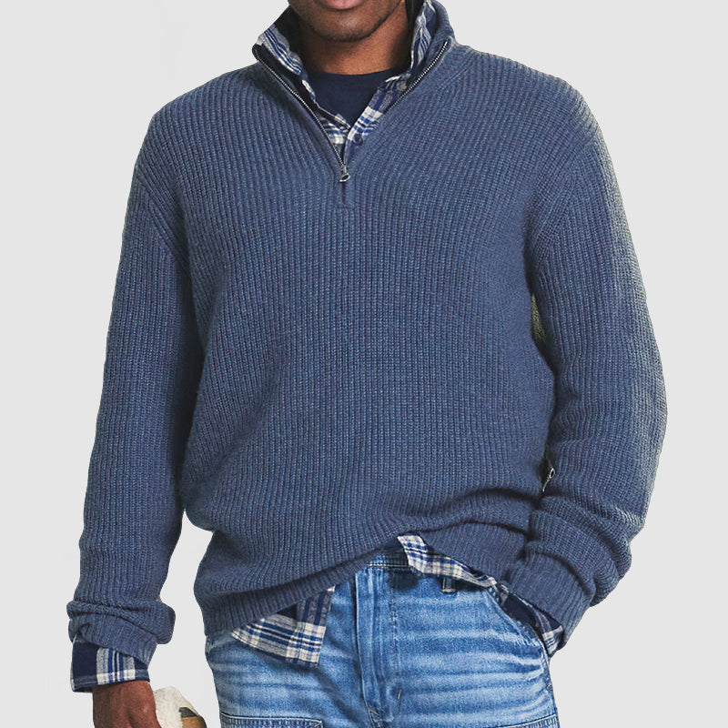 Constantine – Suéter de hombre de cashmere con cremallera