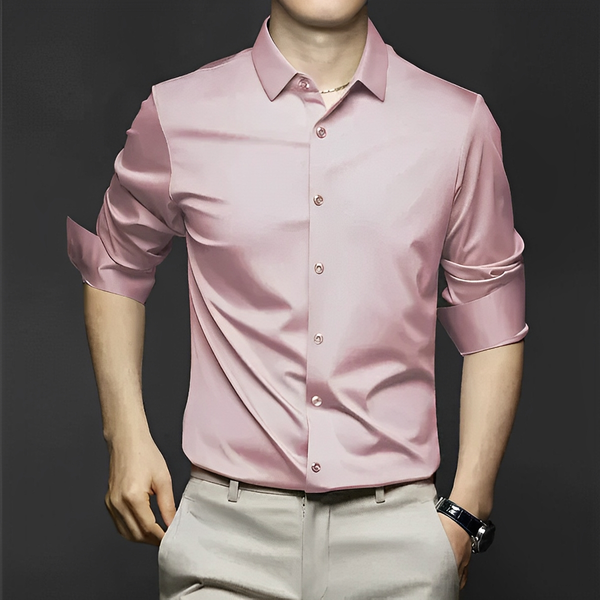 Ryan – Camisa sin arrugas con estilo para hombres