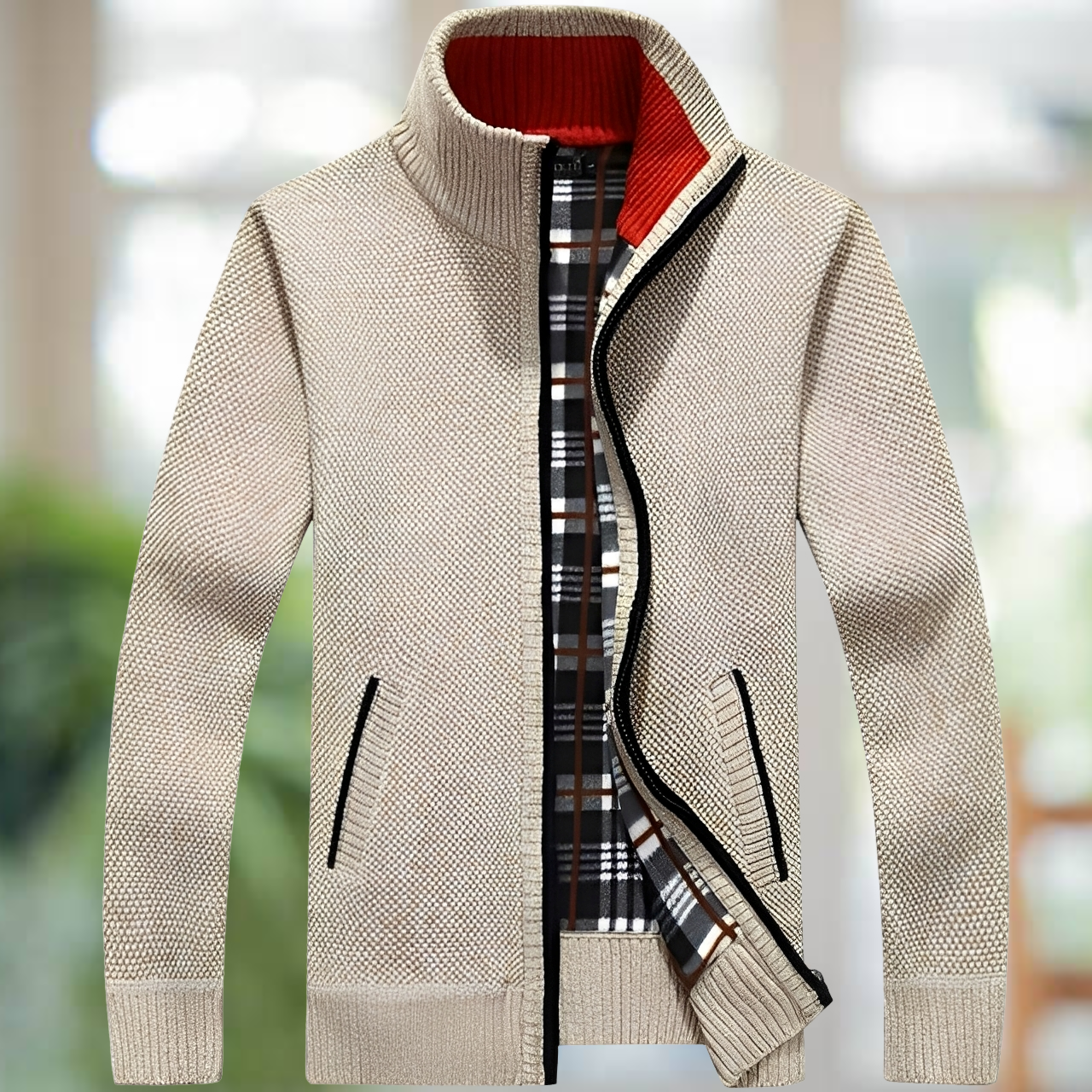 Iker – Chaqueta de Punto Forrada para Hombres