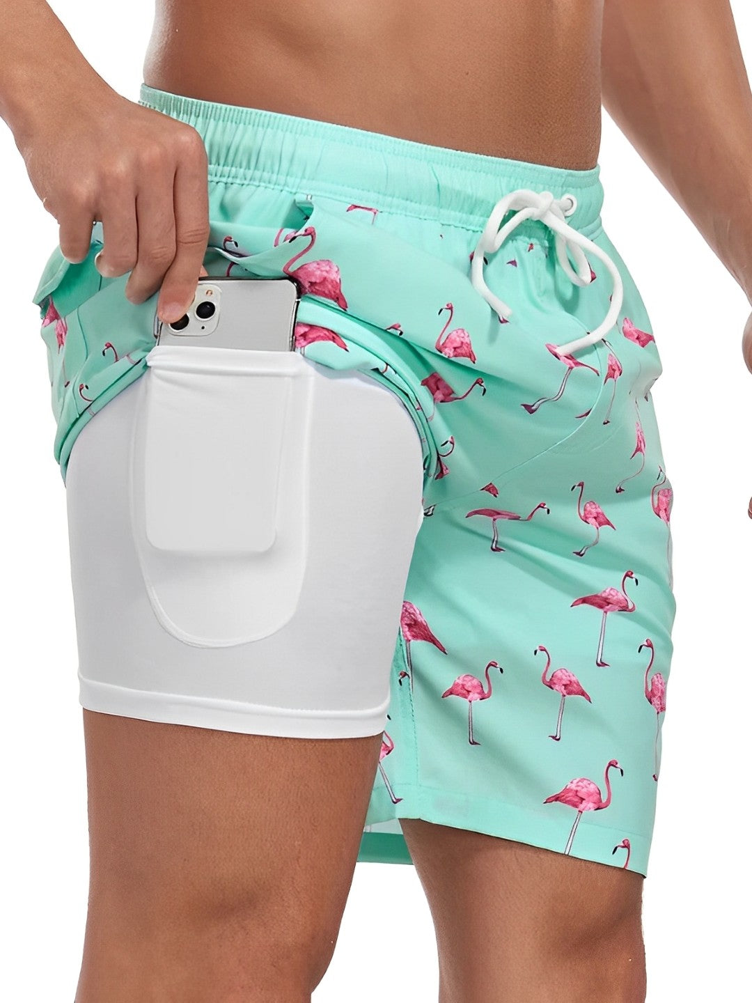 Noah – Pantalones cortos de baño de compresión de secado rápido