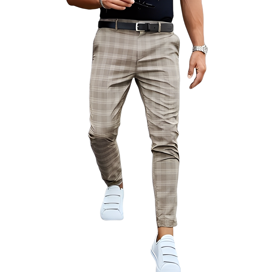 Deacon - Pantalones ceñidos con cuadros para hombres