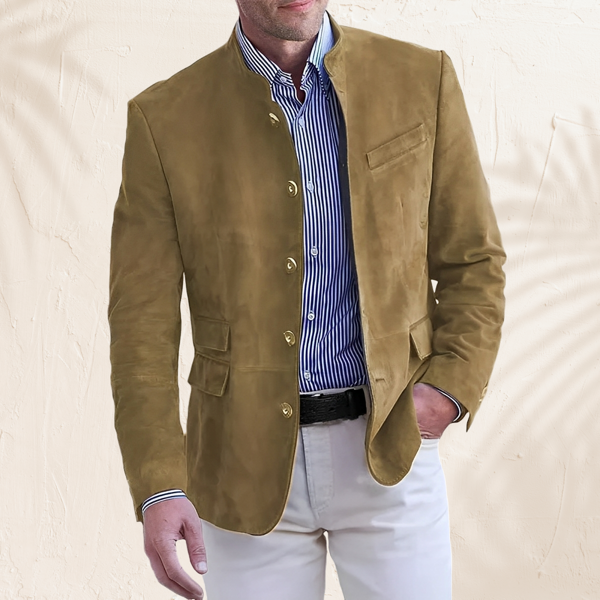Philip – Chaqueta de otoño con botonadura para hombres