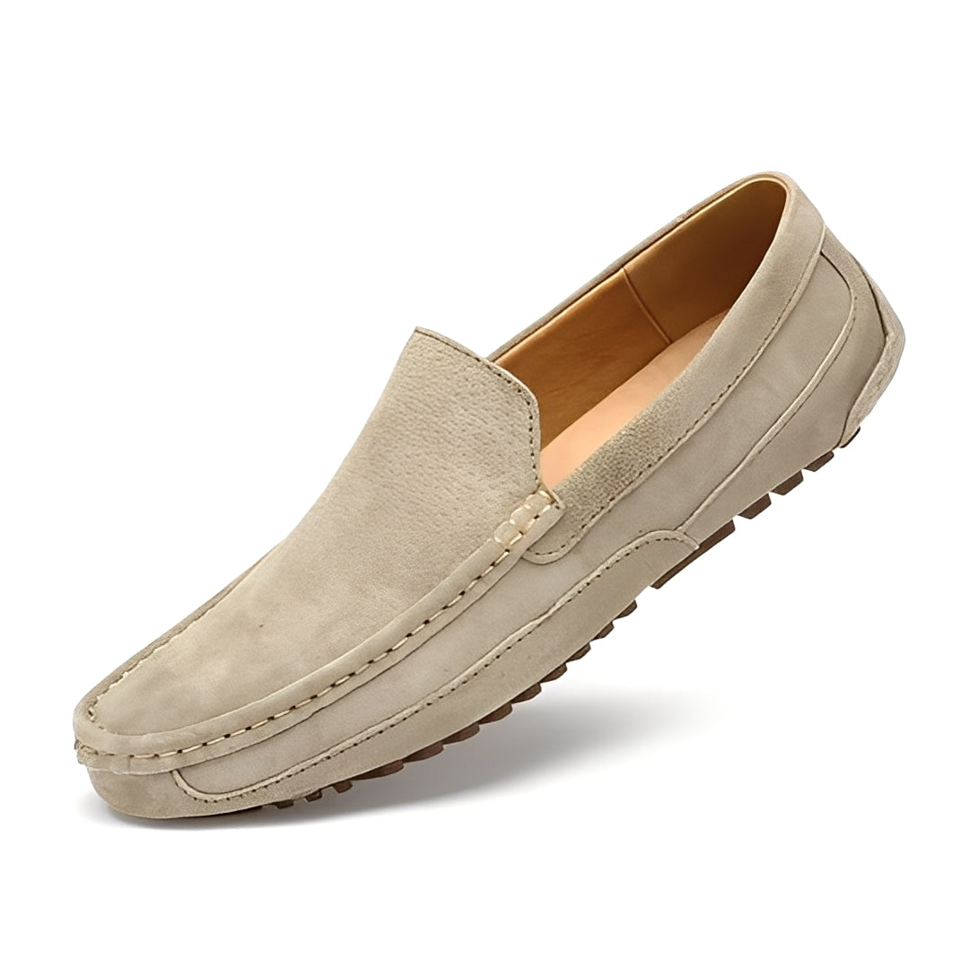 Cameron - Moccasins de ante para hombres elegantes y casuales