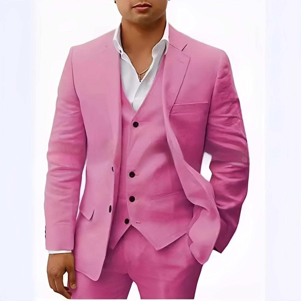 Erik - Set de traje de lino de 3 piezas