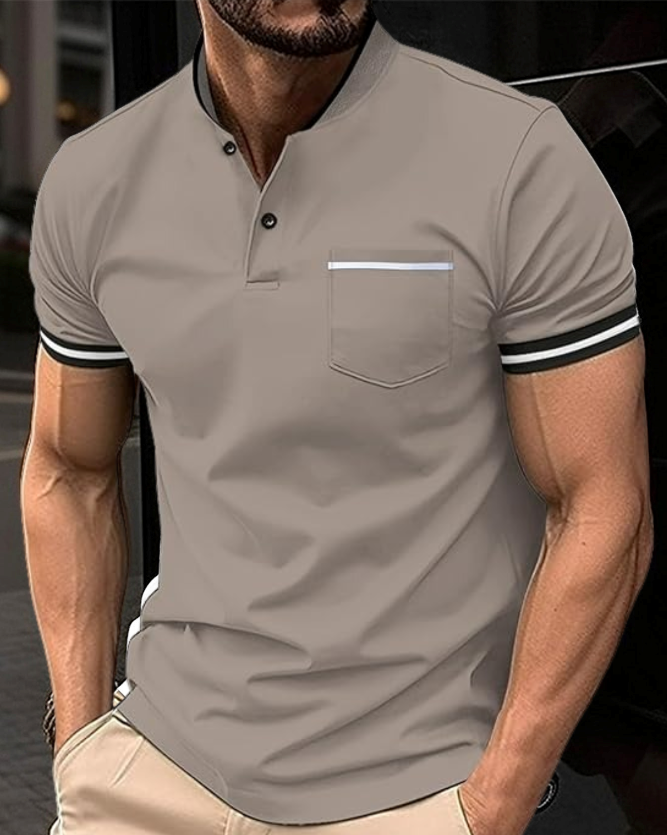 Teodor – Camiseta Polo Casual de Algodón