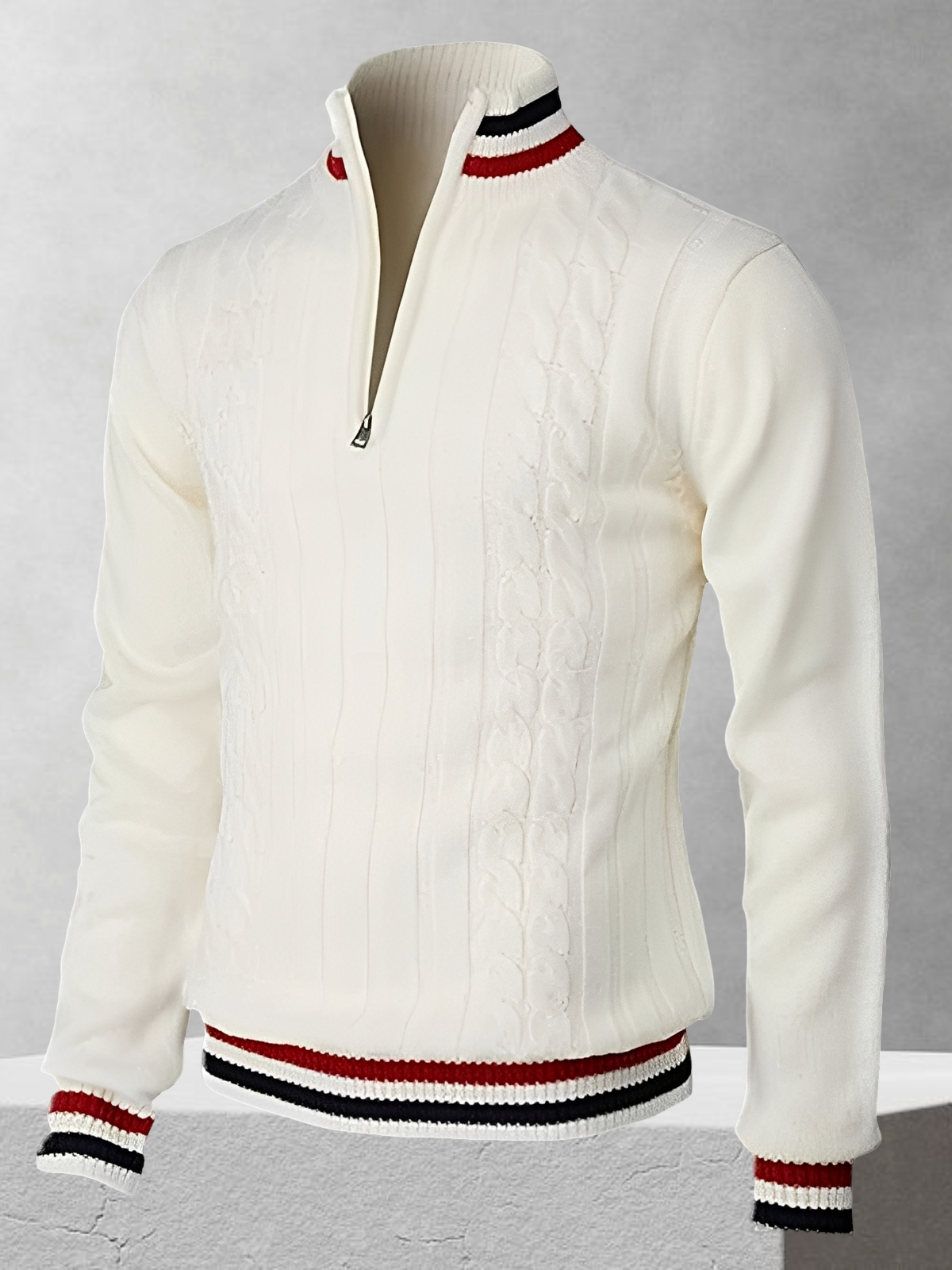 Ralph Polo – Zipper-Pullover en estilo italiano