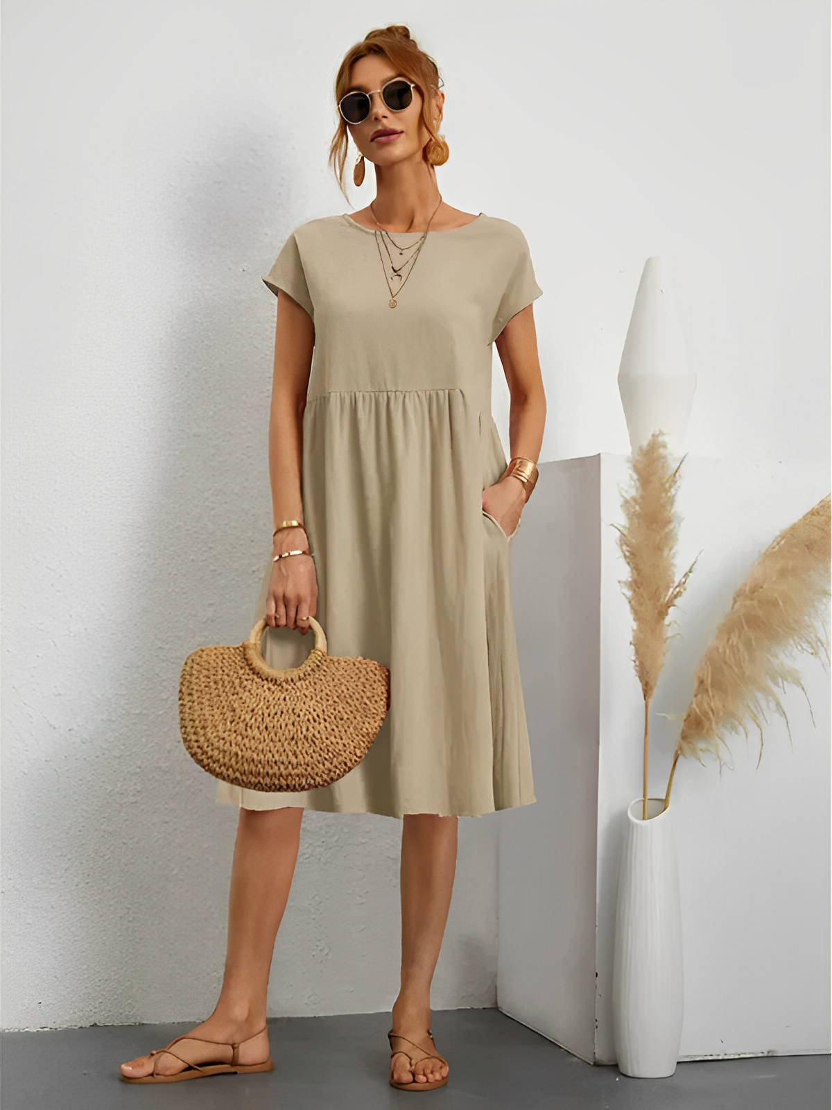 Amira – Elegante Vestido de Verano con Mangas