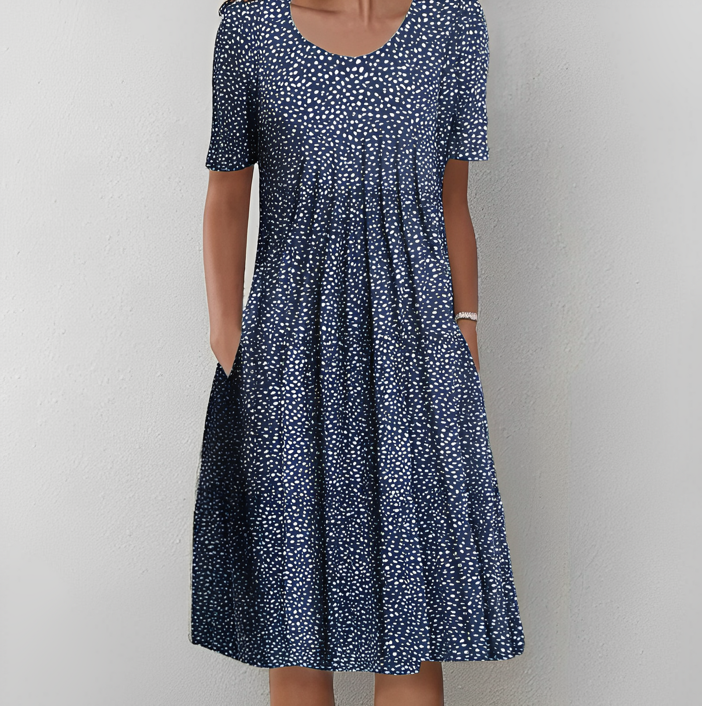 Jasmin – Diseñado Vestido Midi de Verano