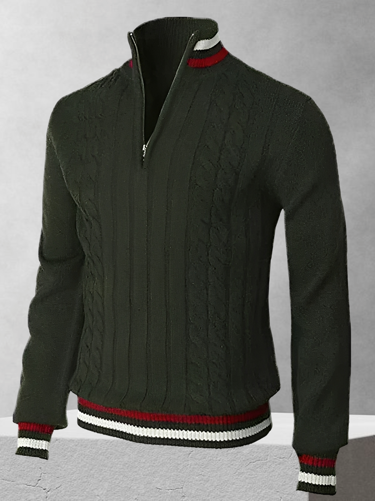 Ralph Polo – Zipper-Pullover en estilo italiano