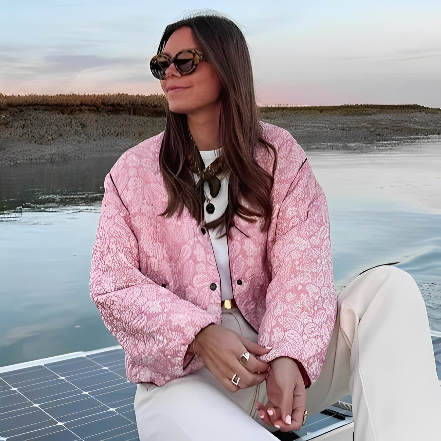 Katelyn - Chaqueta Acolchada de Patchwork Casual para Mujeres