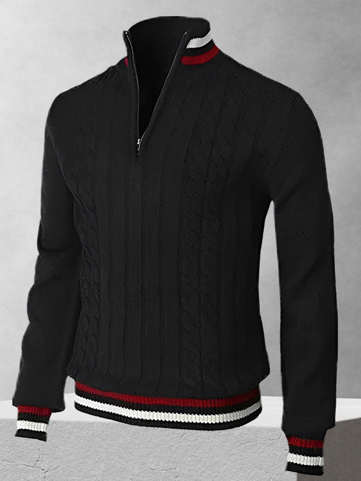 Ralph Polo – Zipper-Pullover en estilo italiano