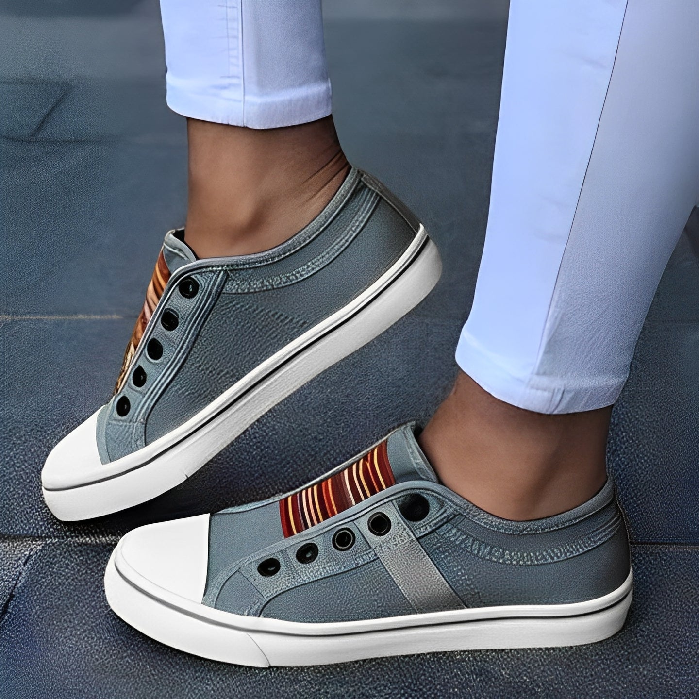 Delphia - Zapatillas de Tela Informales para Mujer