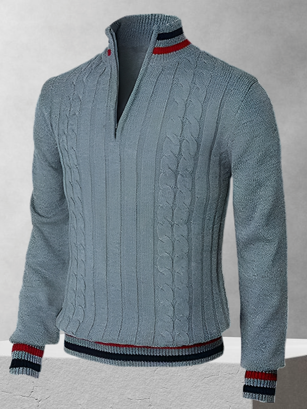 Ralph Polo – Zipper-Pullover en estilo italiano
