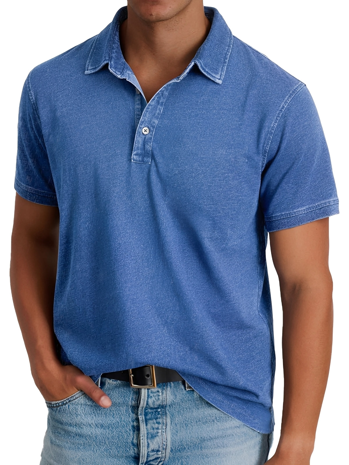 Darrell - Polo moderno holgado para hombres