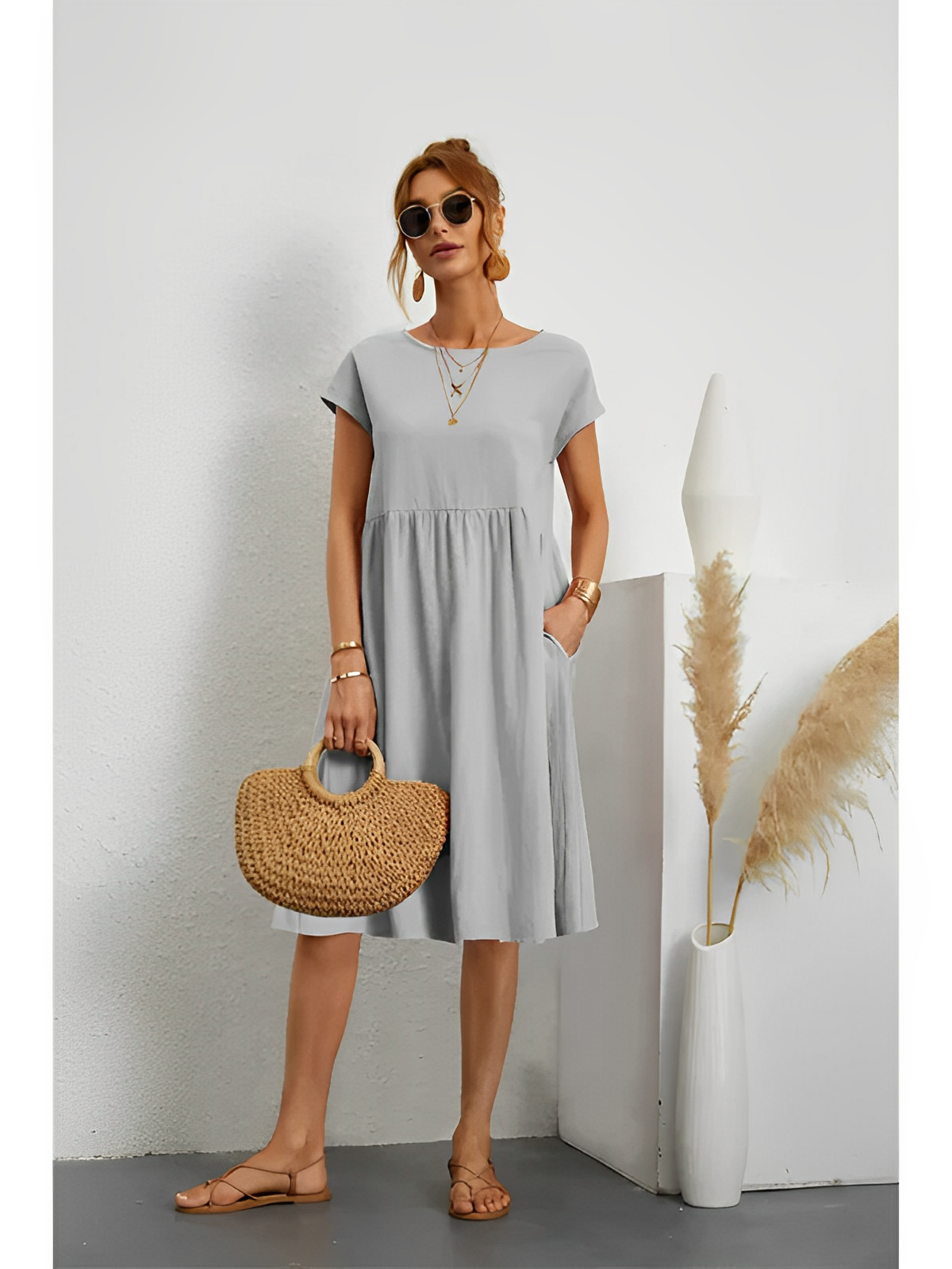 Amira – Elegante Vestido de Verano con Mangas