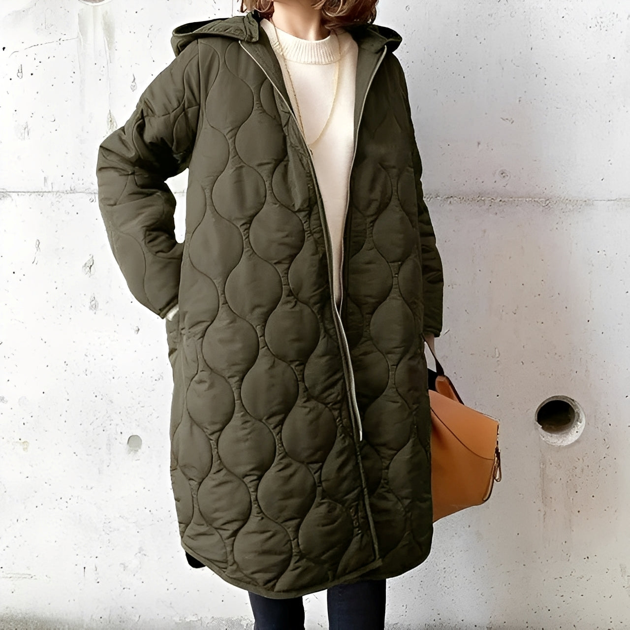 Priscilla – Parka casual con capucha y estampado