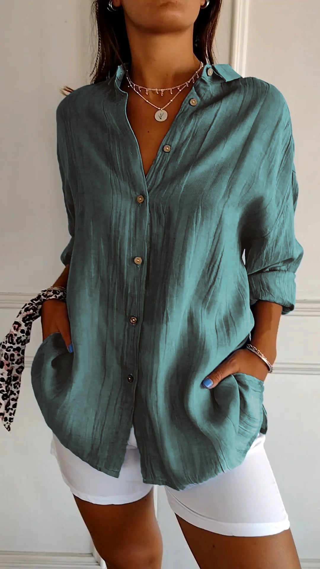 Sofie – Camisa de mujer con botones para el verano