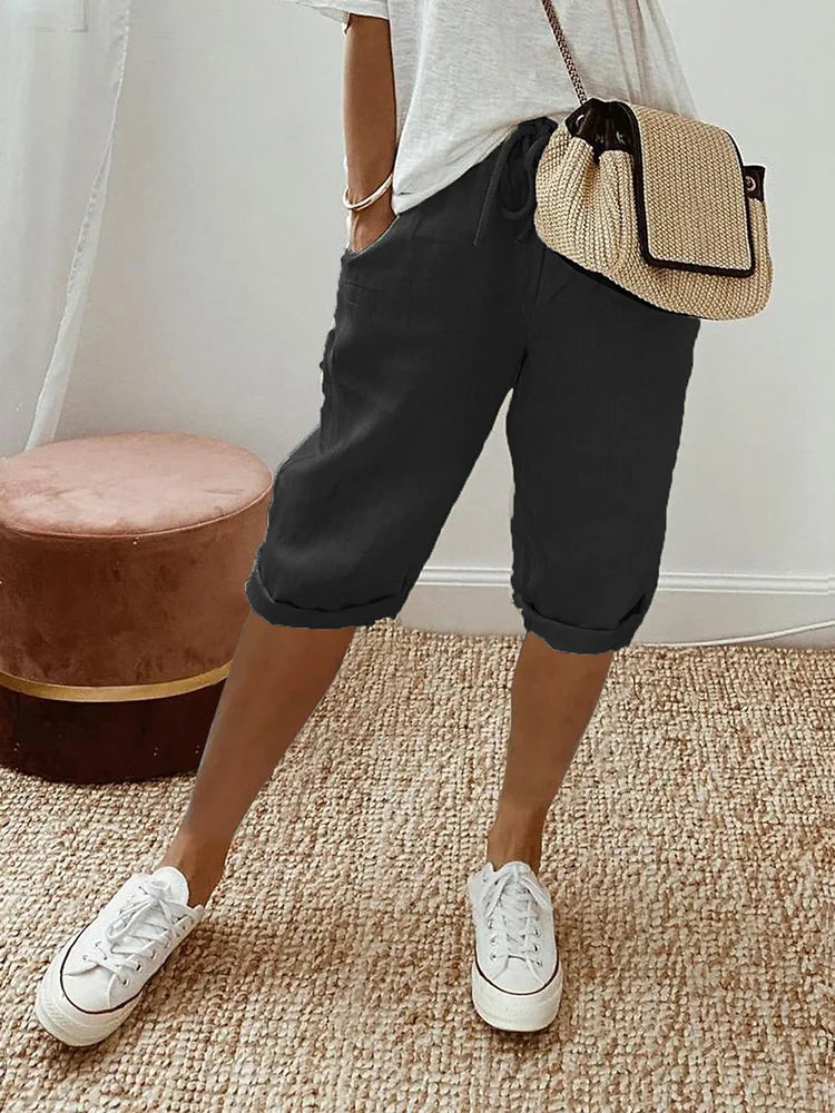 Nila – Shorts con cordones para el verano