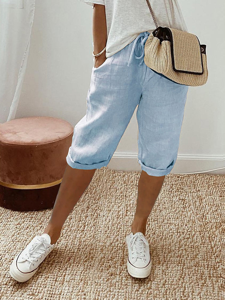 Nila – Shorts con cordones para el verano
