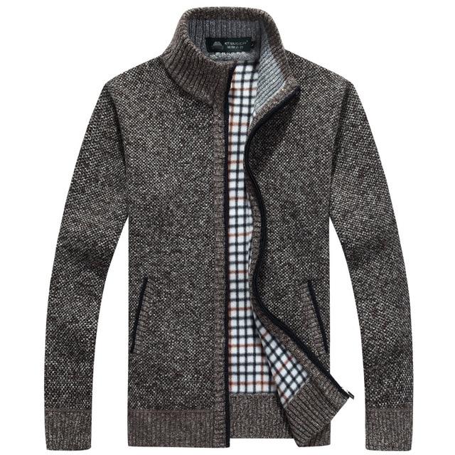 Iker – Chaqueta de punto para hombres con forro polar