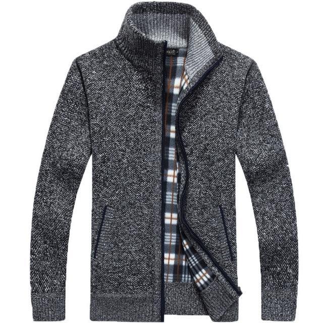 Iker – Chaqueta de punto para hombres con forro polar