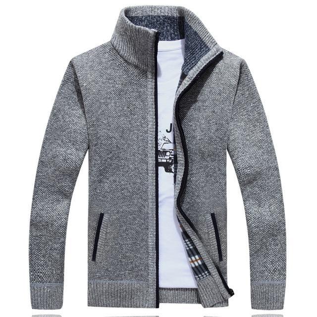 Iker – Chaqueta de punto para hombres con forro polar