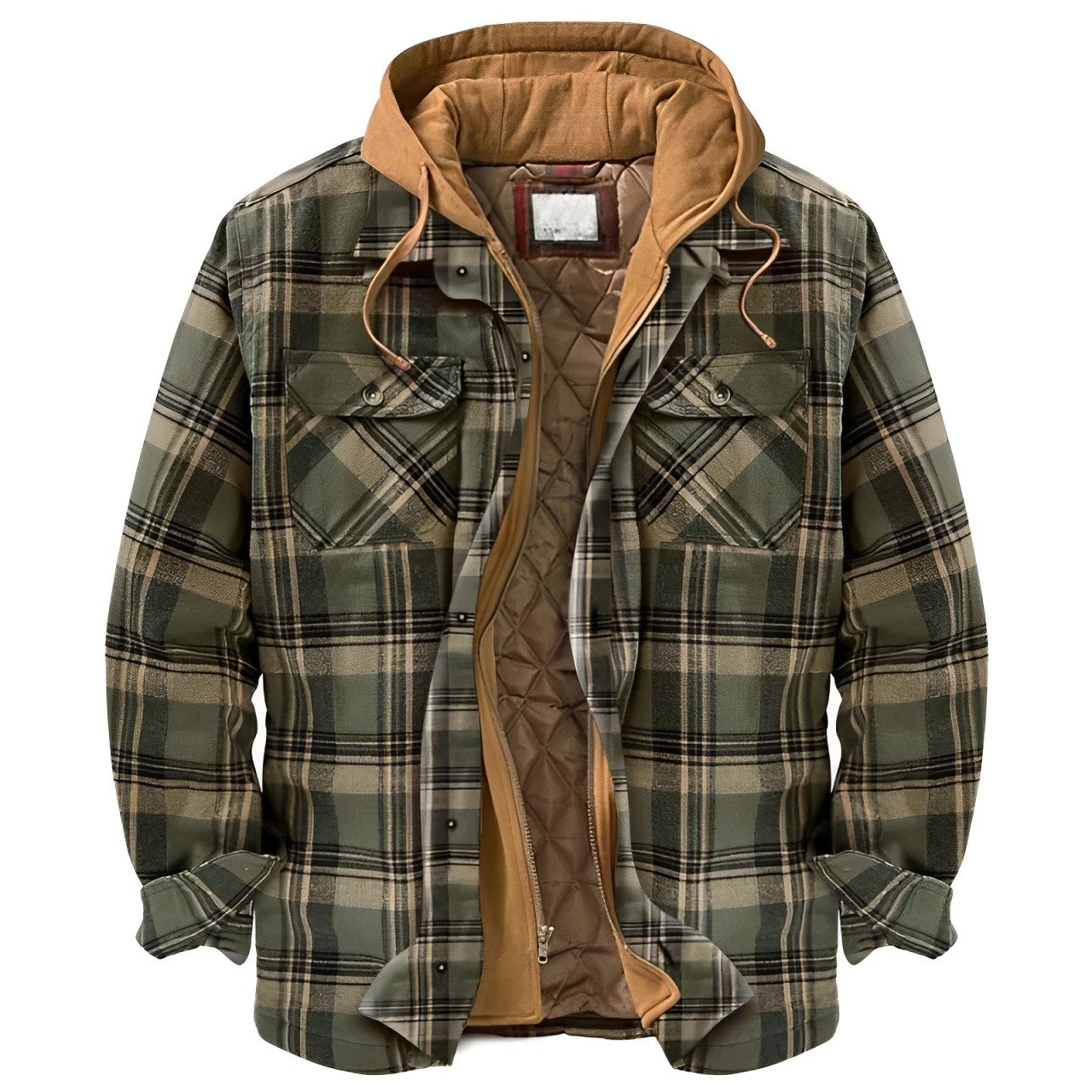 Ormond – Chaqueta de Invierno Cuadros con Capucha