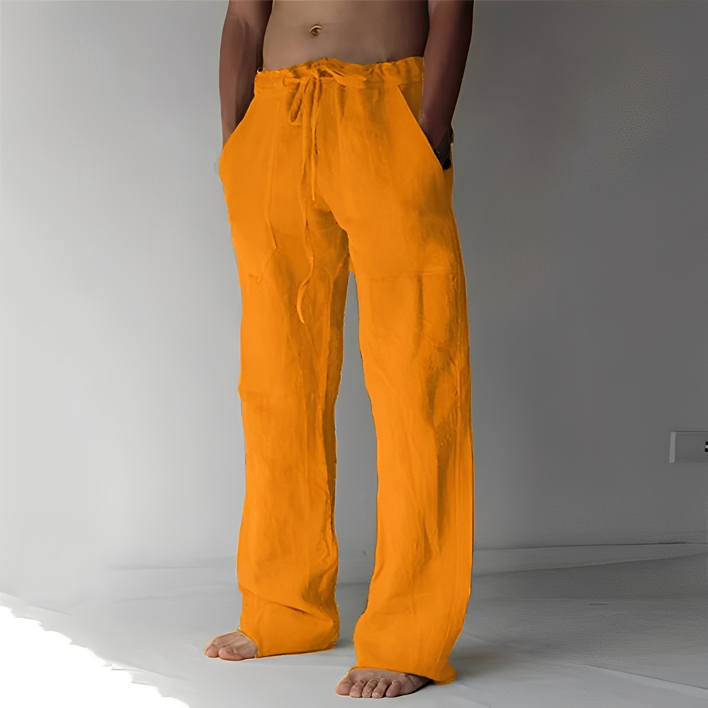 Arthur – Pantalones Amplios de Lino para Hombres