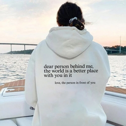 Querida Persona – Hoodie con Estampado en la Espalda