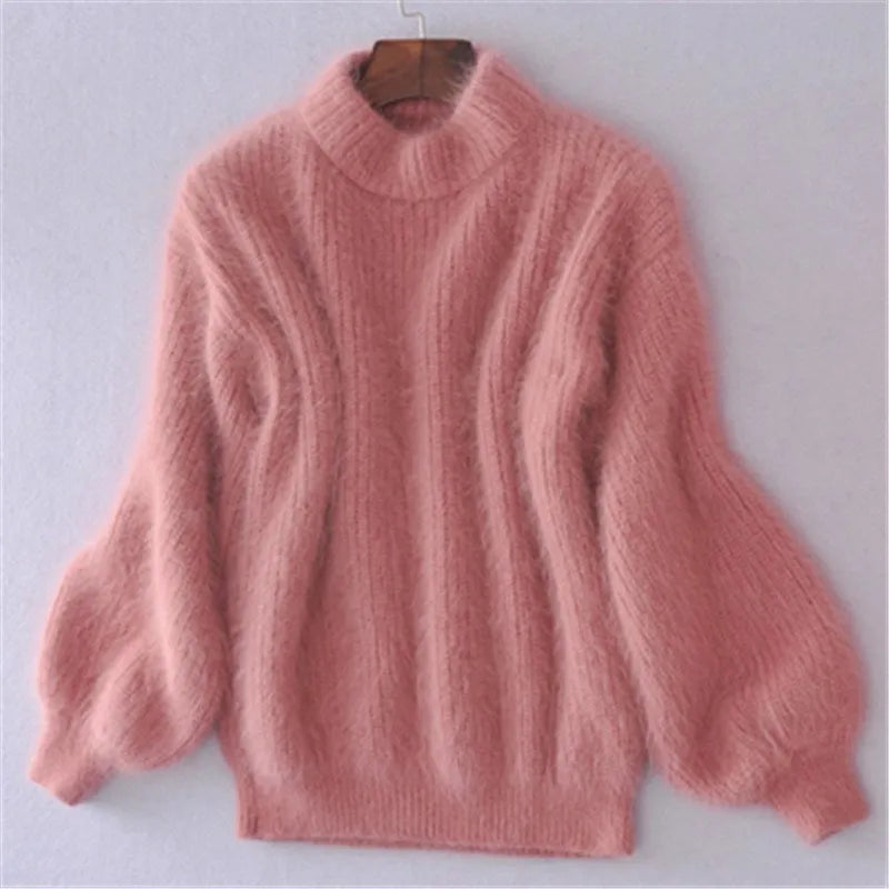 Brenda – Suéter clásico estilo angora