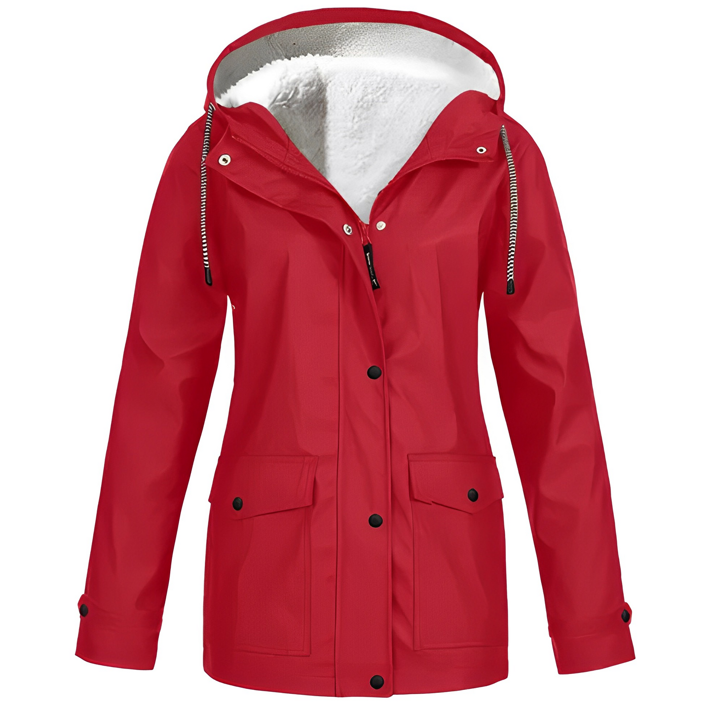 Sherlyn - Chaqueta con capucha y forro polar para exteriores para mujeres