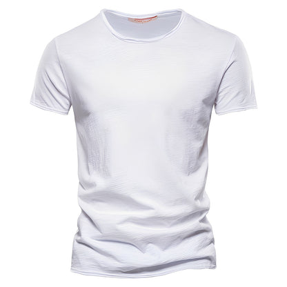 Roderick - Camiseta de Hombre de Algodón con Manga Corta