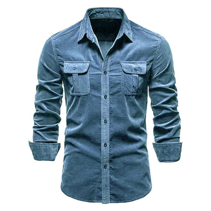 Rowen - Camisa sencilla con bolsillos para hombres
