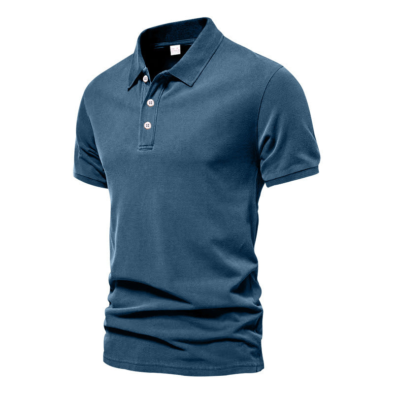 Evans - Polo de Manga Corta para Hombres, de Estilo Casual